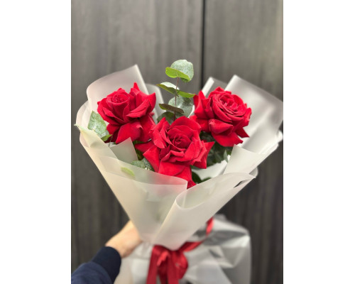 Французские розы 3 шт в матовом